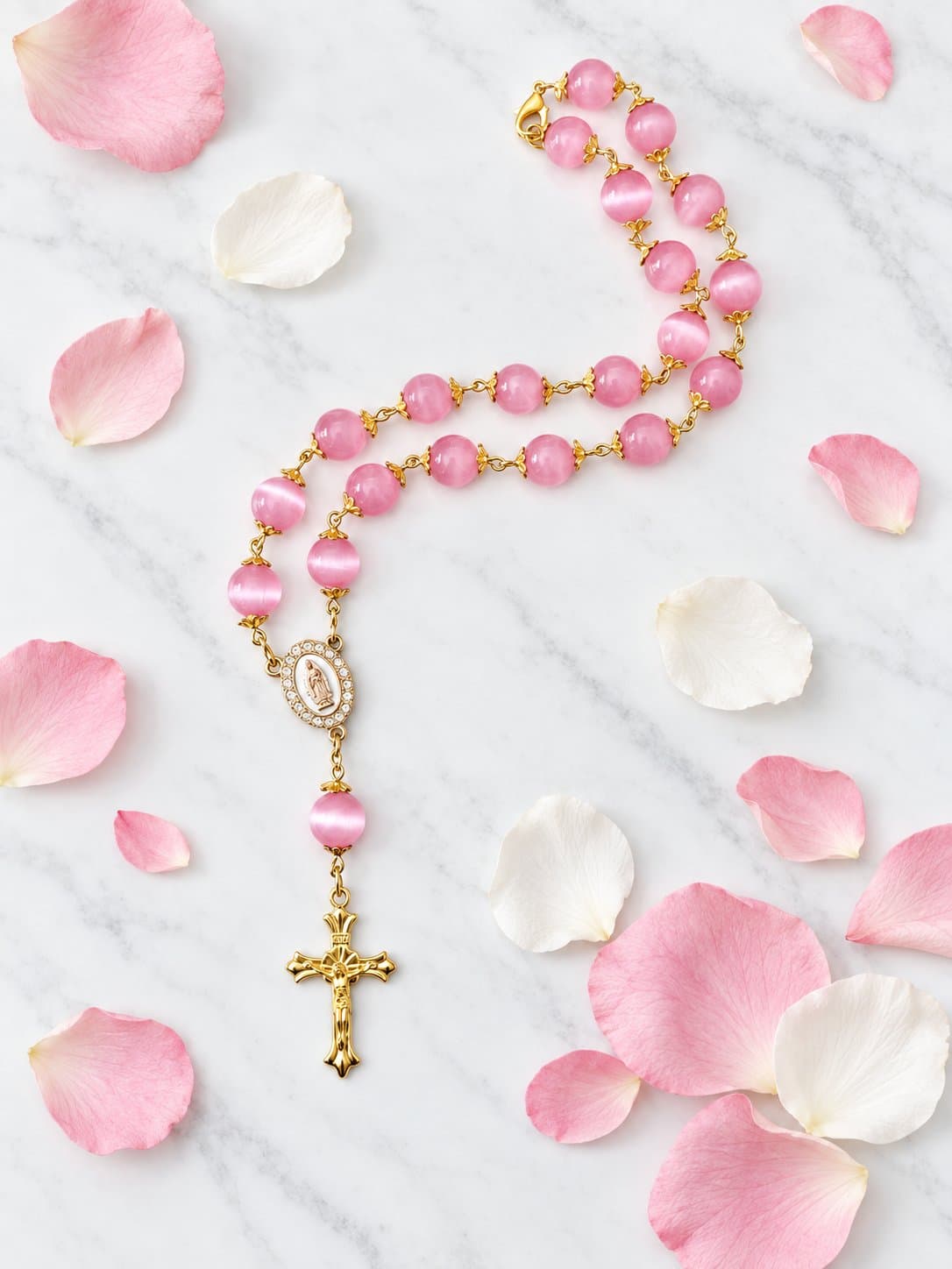 Baby Pink Car Rosary